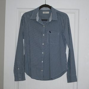 Abercrombie & Fitch checkerboard button down shirt